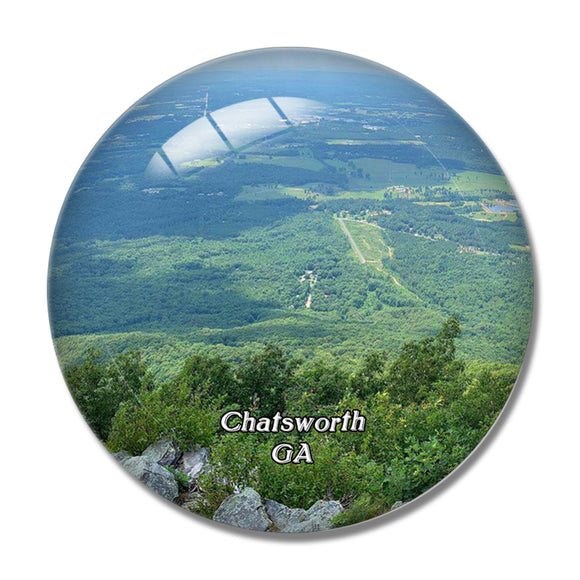 Chatsworth Fort Mountain State Park Georgia USA 3D Fridge Magnet Crystal Glass