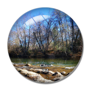 Chico Bidwell Park California USA 3D Fridge Magnet Crystal Glass