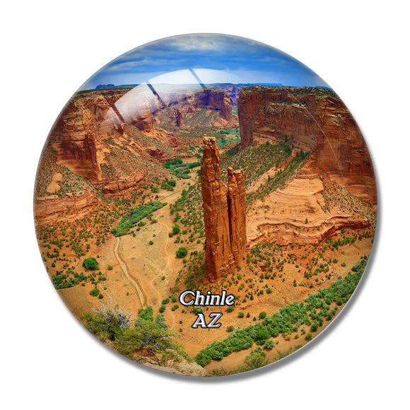 Chinle Spider Rock Arizona USA 3D Fridge Magnet Crystal Glass