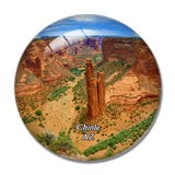 Chinle Spider Rock Arizona USA 3D Fridge Magnet Crystal Glass