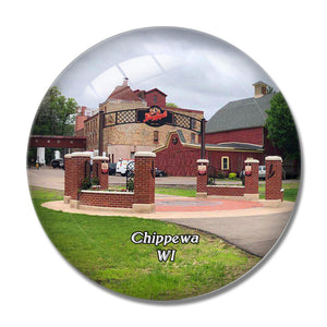 Chippewa Falls Park Wisconsin USA 3D Fridge Magnet Crystal Glass