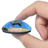 Claremore Will Rogers Museum Oklahoma USA 3D Fridge Magnet Crystal Glass
