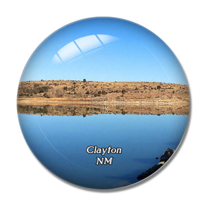 Clayton Lake State Park New Mexico USA 3D Fridge Magnet Crystal Glass