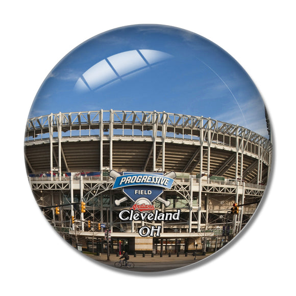 Cleveland Progressive Field Ohio USA 3D Fridge Magnet Crystal Glass