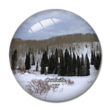 Coalville Snowmobiling Utah USA 3D Fridge Magnet Crystal Glass