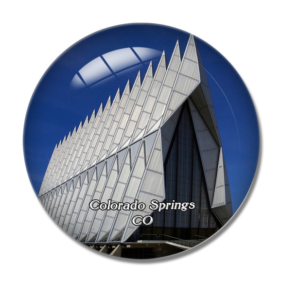 Colorado Springs Air Force Academy USA 3D Fridge Magnet Crystal Glass