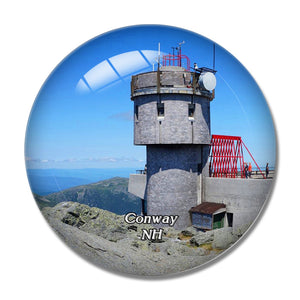 Conway Mount Washington New Hampshire USA 3D Fridge Magnet Crystal Glass