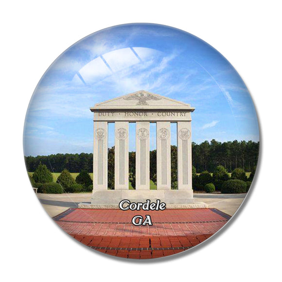 Cordele Georgia Veterans State Park USA 3D Fridge Magnet Crystal Glass