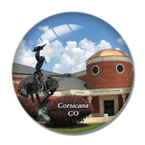 Corsicana Navarro College Texas USA 3D Fridge Magnet Crystal Glass