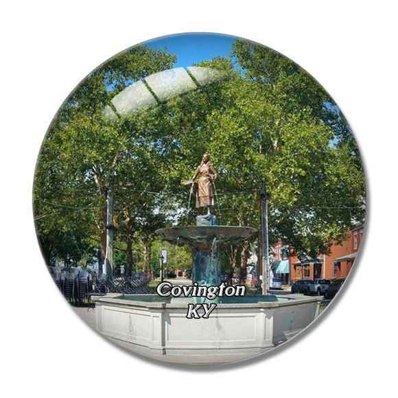 Covington Statue Kentucky USA 3D Fridge Magnet Crystal Glass