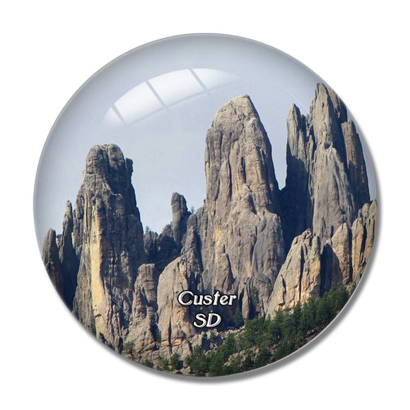 Custer Needles Eye South Dakota USA 3D Fridge Magnet Crystal Glass