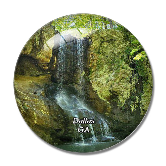 Dallas High Shoals Falls Georgia USA 3D Fridge Magnet Crystal Glass