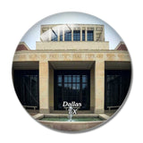 Dallas Presidential Library Texas USA 3D Fridge Magnet Crystal Glass