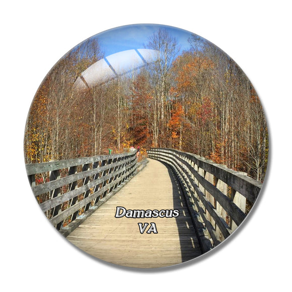 Damascus Virginia Creeper Trail USA 3D Fridge Magnet Crystal Glass