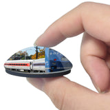 Danbury Railway Museum Connecticut USA 3D Fridge Magnet Crystal Glass