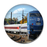 Danbury Railway Museum Connecticut USA 3D Fridge Magnet Crystal Glass