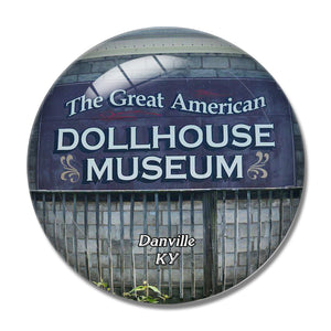 Danville Dollhouse Museum Kentucky USA 3D Fridge Magnet Crystal Glass