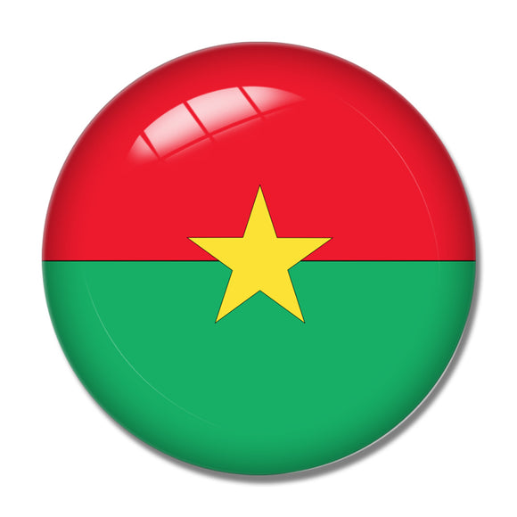 Flag Burkina Faso 3D Fridge Magnet Crystal Glass