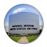 Dayton Air Force Museum Ohio USA 3D Fridge Magnet Crystal Glass