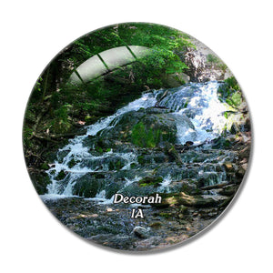 Decorah Dunnings Spring Park Iowa USA 3D Fridge Magnet Crystal Glass