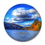 Devil's Lake Wisconsin USA 3D Fridge Magnet Crystal Glass