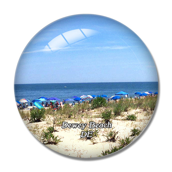 Dewey Beach Delaware USA 3D Fridge Magnet Crystal Glass