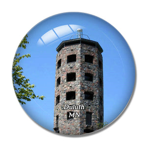 Duluth Enger Park and Tower Minnesota USA 3D Fridge Magnet Crystal Glass