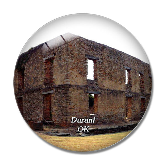 Durant Fort Washita Oklahoma USA 3D Fridge Magnet Crystal Glass