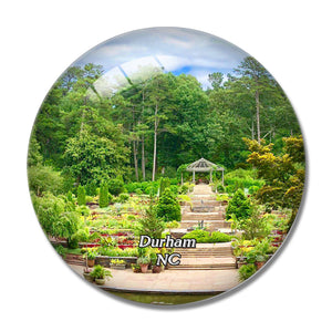 Durham Sarah Gardens North Carolina USA 3D Fridge Magnet Crystal Glass