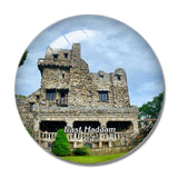 East Haddam Gillette Castle Connecticut USA 3D Fridge Magnet Crystal Glass