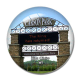 Eau Claire Carson Park Wisconsin USA 3D Fridge Magnet Crystal Glass