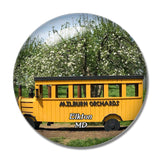 Elkton Milburn Orchards Maryland USA 3D Fridge Magnet Crystal Glass