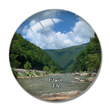 Erwin Nolichucky River Tennessee USA 3D Fridge Magnet Crystal Glass