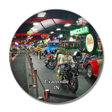 Evansville Dream Car Museum Indiana USA 3D Fridge Magnet Crystal Glass