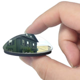 Fall River Lizzie Borden House Massachusetts USA 3D Fridge Magnet Crystal Glass