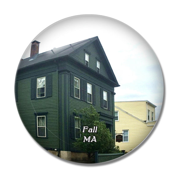 Fall River Lizzie Borden House Massachusetts USA 3D Fridge Magnet Crystal Glass