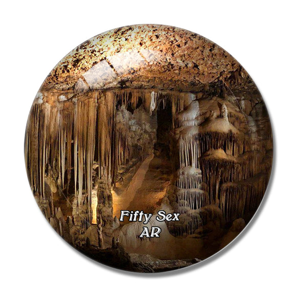 Fifty Six Blanchard Springs Caverns Arkansas USA 3D Fridge Magnet Crystal Glass