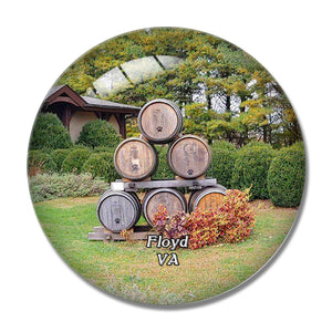 Floyd Winery Virginia USA 3D Fridge Magnet Crystal Glass