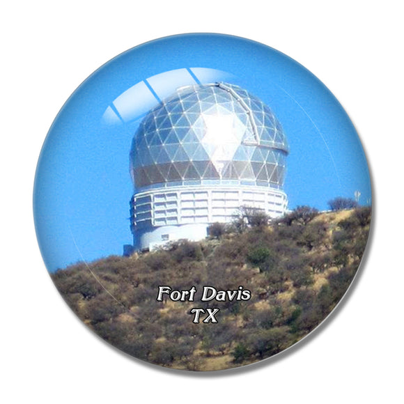 Fort Davis McDonald Observatory Texas USA 3D Fridge Magnet Crystal Glass