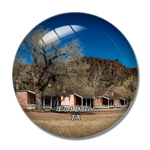 Fort Davis Texas USA 3D Fridge Magnet Crystal Glass