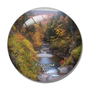 Franconia Flume Gorge New Hampshire USA 3D Fridge Magnet Crystal Glass