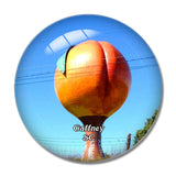 Gaffney The Peachoid South Carolina USA 3D Fridge Magnet Crystal Glass