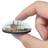 Galveston Harbor Texas USA 3D Fridge Magnet Crystal Glass