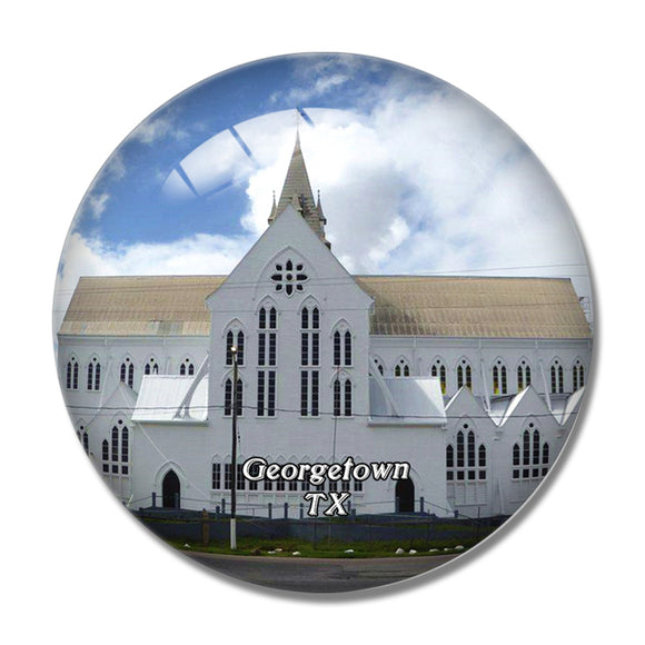 Georgetown St. George's Cathedral USA 3D Fridge Magnet Crystal Glass