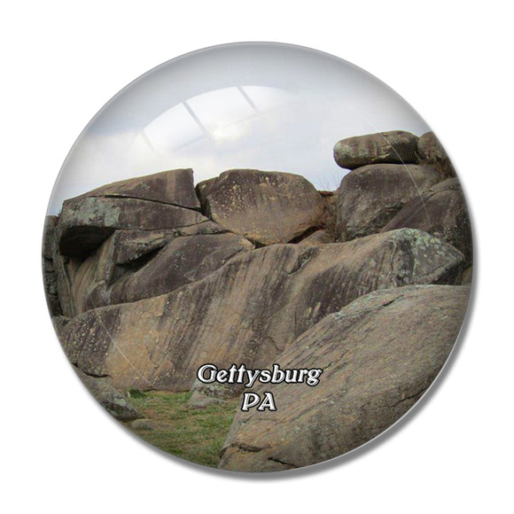 Gettysburg Devils Den Pennsylvania USA 3D Fridge Magnet Crystal Glass