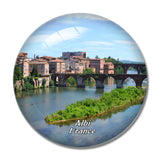 France Albi 3D Fridge Magnet Crystal Glass