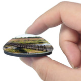 Grand Island Bridge Nebraska USA 3D Fridge Magnet Crystal Glass