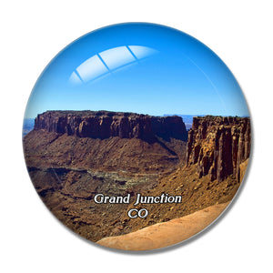 Grand Junction Canyon Colorado USA 3D Fridge Magnet Crystal Glass