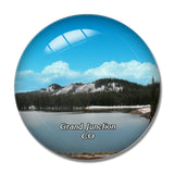 Grand Junction Grand Mesa Lake Colorado USA 3D Fridge Magnet Crystal Glass