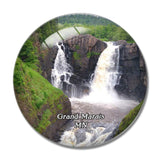 Grand Marais Grand Portage State Forest Minnesota USA 3D Fridge Magnet Crystal Glass